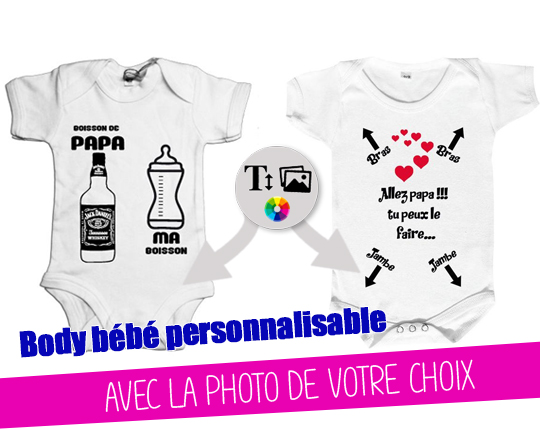 Customiser un body online bébé