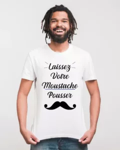 T-shirt Movember Moustache